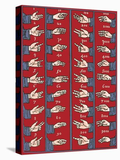 Medieval Dactylonomy, Finger Counting-Science Source-Premier Image Canvas