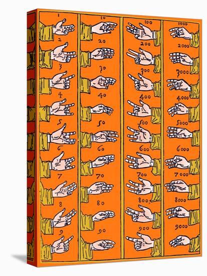Medieval Dactylonomy, Finger Counting-Science Source-Premier Image Canvas