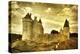Medieval French Castle - Artistic Toned Picture-Maugli-l-Stretched Canvas