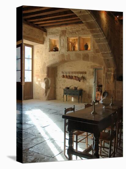 Medieval Kitchen, Chateau de Pierreclos, Burgundy, France-Lisa S. Engelbrecht-Premier Image Canvas