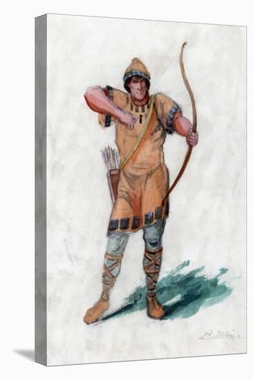 Medieval Man with a Bow-null-Premier Image Canvas