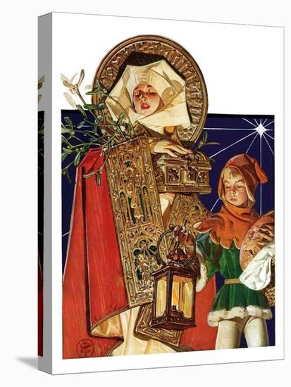 "Medieval Merry Christmas,"December 25, 1926-Joseph Christian Leyendecker-Premier Image Canvas