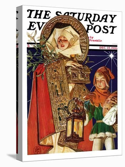 "Medieval Merry Christmas," Saturday Evening Post Cover, December 25, 1926-Joseph Christian Leyendecker-Premier Image Canvas