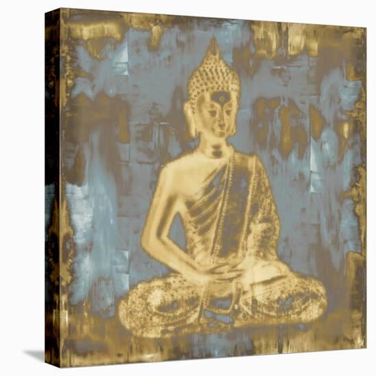 Meditating Buddha-Tom Bray-Stretched Canvas