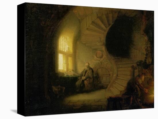 Meditating Philosopher, 1632-Rembrandt van Rijn-Premier Image Canvas