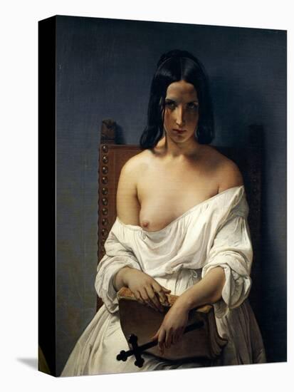 Meditation, Italy in 1848, 1851-Francesco Hayez-Premier Image Canvas