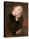 Meditation Par Carriere, Eugene (1849-1906), Ca 1892 - Oil on Canvas, 65,5X48,7 - Ohara Museum of A-Eugene Carriere-Premier Image Canvas
