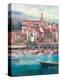 Mediterranean Harbor I-Peter Bell-Stretched Canvas