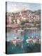 Mediterranean Harbor ll-Peter Bell-Stretched Canvas