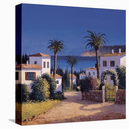 Mediterranean Morning Shadows II-David Short-Stretched Canvas