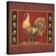 Mediterranean Rooster IV-Kimberly Poloson-Stretched Canvas