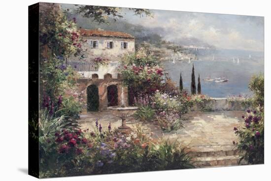 Mediterranean Villa-Peter Bell-Stretched Canvas