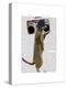 Meerkat with Boom Box Ghetto Blaster-Fab Funky-Stretched Canvas