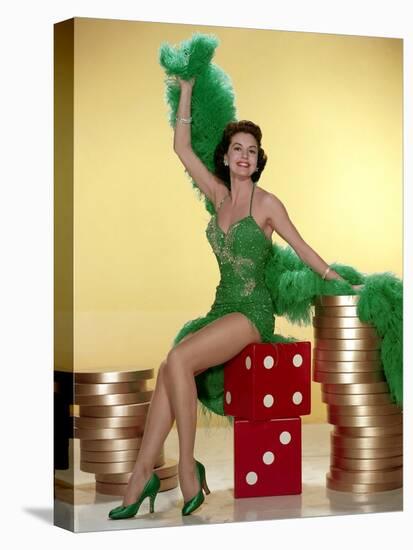 MEET ME IN LAS VEGAS, 1956 directed by ROY ROWLAND Cyd Charisse (photo)-null-Stretched Canvas