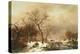 Meeting in the Snow-Frederik Marianus Kruseman-Premier Image Canvas