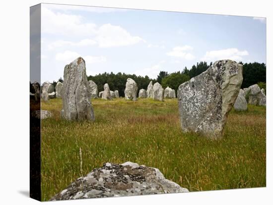 Megalithic Stones Alignments De Kremario, Carnac, Morbihan, Brittany, France, Europe-Levy Yadid-Premier Image Canvas