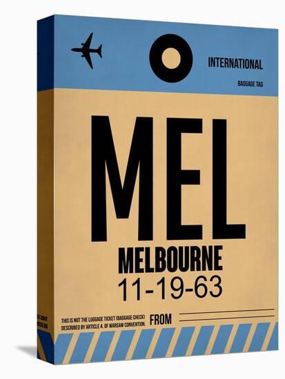 MEL Melbourne Luggage Tag 1-NaxArt-Stretched Canvas