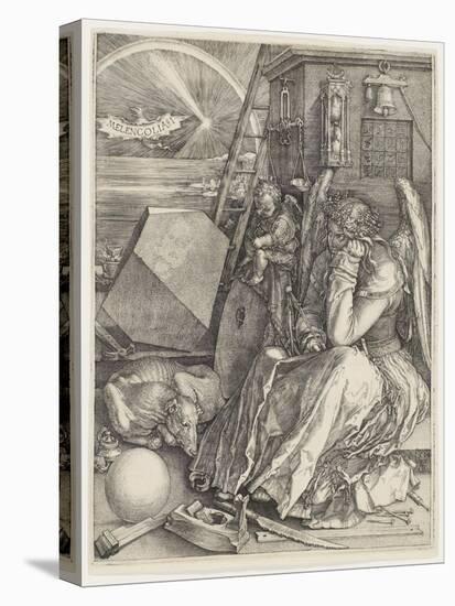 Melancolia I, 1514 (Engraving)-Albrecht Dürer or Duerer-Premier Image Canvas