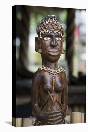 Melanesia, Solomon Islands, Guadalcanal Island. Wood Carved Figurine-Cindy Miller Hopkins-Premier Image Canvas