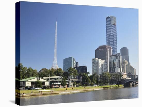 Melbourne Central Business District (Cbd) and Yarra River, Melbourne, Victoria, Australia, Pacific-Jochen Schlenker-Premier Image Canvas