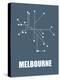 Melbourne Subway Map I-null-Stretched Canvas