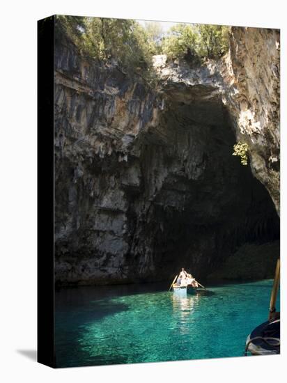 Melisani Lake in Cave Where Roof Collapsed in an Earthquake, Kefalonia, Ionian Islands, Greece-R H Productions-Premier Image Canvas