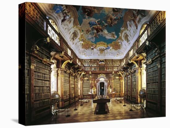 Melk Abbey, Library-Jakob Prandtauer-Stretched Canvas