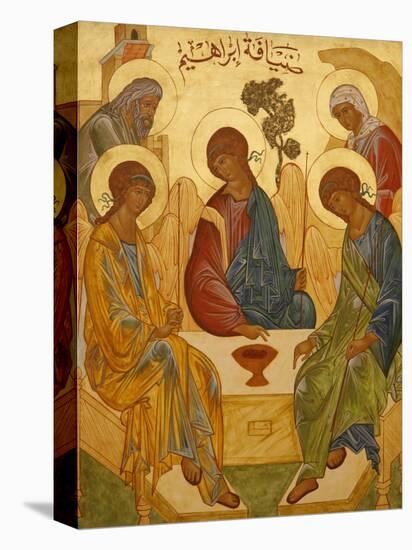 Melkite Icon of Abraham's Trinity, Nazareth, Galilee, Israel, Middle East-Godong-Premier Image Canvas