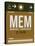 MEM Memphis Luggage Tag I-NaxArt-Stretched Canvas