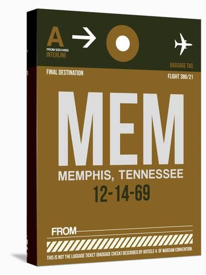 MEM Memphis Luggage Tag I-NaxArt-Stretched Canvas