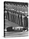 Member of Honor Guard Lying on the Ground After Fainting During Ceremonies For Queen Elizabeth-John Loengard-Premier Image Canvas