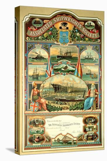 Members certificate of the Associated Shipwright's Society-English School-Premier Image Canvas