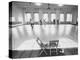 Members of Merce Cunningham Dance Company Practicing before Mirror in Studio-John Loengard-Premier Image Canvas