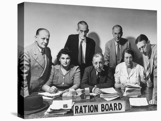 Members of the Bristol Ration Board Who are All Volunteers Doing a Tough Job without Pay-Herbert Gehr-Premier Image Canvas