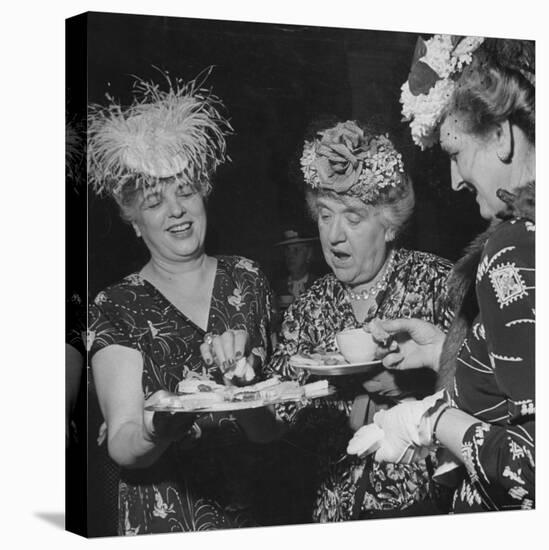 Members of the Women's Club of Chevy Chase Enjoy Canapes at Their Tea Party-Ed Clark-Premier Image Canvas