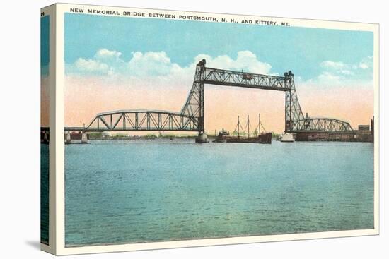 Memorial Bridge, Portsmouth, New Hampshire-null-Stretched Canvas