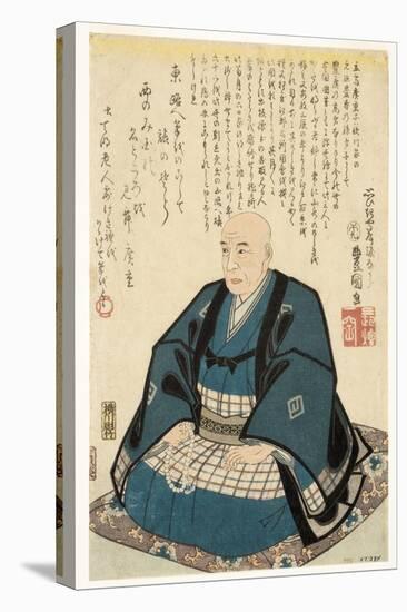 Memorial Portrait of Utagawa Hiroshige, 1858-Utagawa Kunisada-Premier Image Canvas