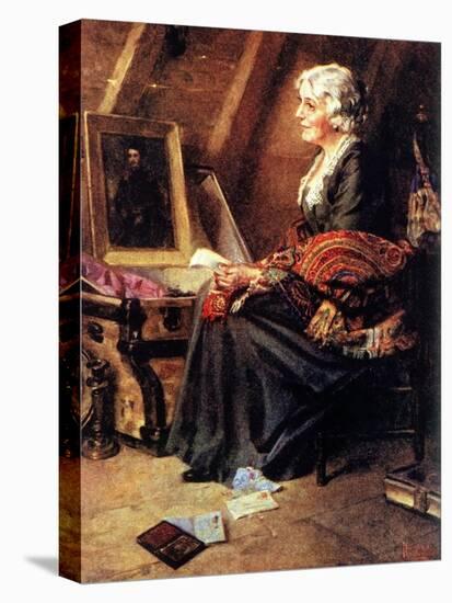 Memories (or Woman Reading Love Letters in Attic)-Norman Rockwell-Premier Image Canvas