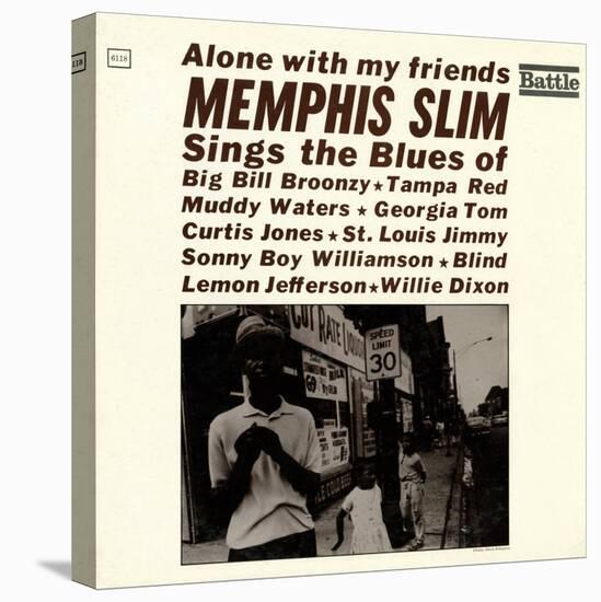 Memphis Slim - Alone with My Friends-null-Stretched Canvas