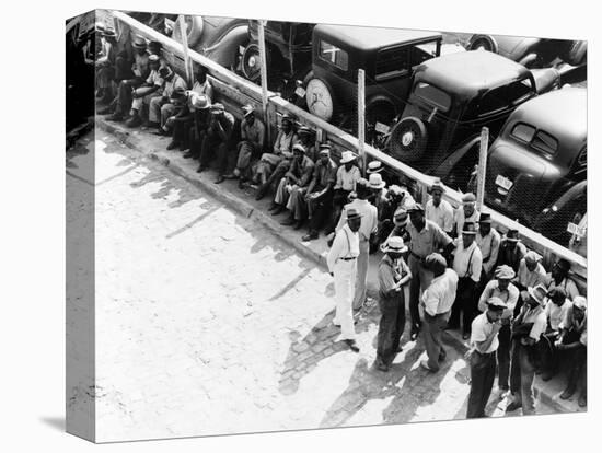 Memphis: Unemployed, 1938-Dorothea Lange-Premier Image Canvas