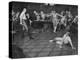 Men Duel W. Swords in a British Meeting House-null-Premier Image Canvas