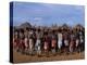 Men Hold Hands Forming a Circle Within Which the Women Dance in the Karo Village of Duss,Ethiopia-John Warburton-lee-Premier Image Canvas