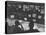 Men in the Control Room Watching the Ed Sullivan Television Show-Ralph Morse-Premier Image Canvas