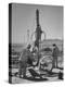 Men Looking at the Pneumatic Wagon Drills in the Nitrate Field-null-Premier Image Canvas