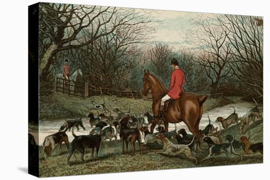 Men on Hunting Trip Using Dogs-Bettmann-Premier Image Canvas