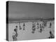 Men Playing a Game of Volleyball on the Beach-null-Premier Image Canvas