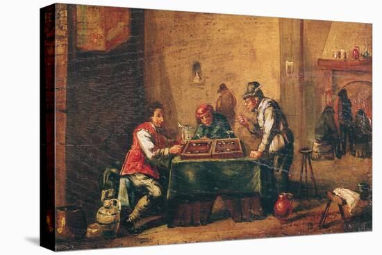 Men Playing Backgammon in a Tavern-David Teniers the Younger-Premier Image Canvas