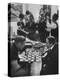 Men Playing Chess at a Cocktail Party-Francis Miller-Premier Image Canvas