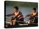 Men's Pairs Rowing Team in Action, Vancouver Lake, Washington, USA-null-Premier Image Canvas