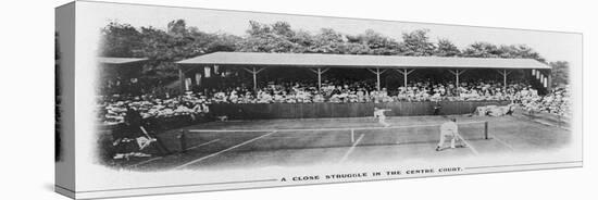 Men's Singles Match on Centre Court at Wimbledon-null-Premier Image Canvas